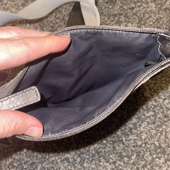Coach Silver and gray shimmer crossbody purse - Picture 3 of 4